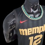 Maillot Memphis Grizzlies 12 Morant NBA Basket