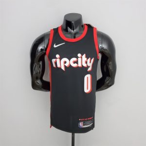 Maillot Portland Trail Blazers 0 Lillard NBA Basketball