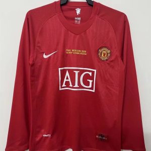 Manchester United Retro 2007 2008 Long Sleeve