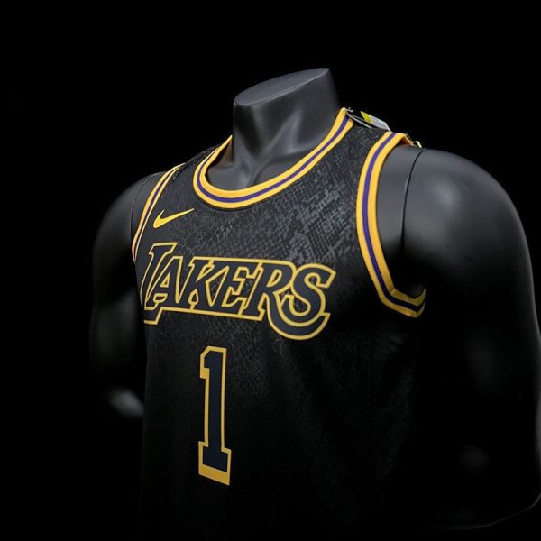 Camiseta de baloncesto de la NBA RUSSELL 1 de Los Angeles Lakers