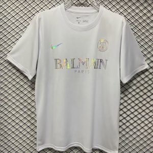 Paris Maillot foot  Balmain Blanc 2024 2025