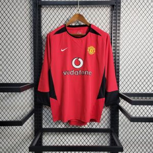 Manchester United Retro Jersey 2002 2004 Long Sleeve