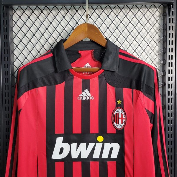 AC Milan Retro 2007 2008 Manche Longue