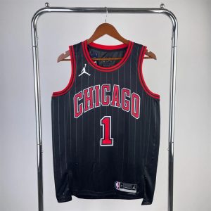 Chicago Bulls 1 Pink NBA Basketball Jersey