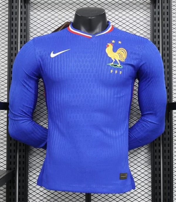 Équipe de France maillot de foot manches longues 2024 2025 EURO2024 Domicile