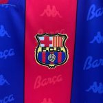 FC Barcelone maillot foot Retro 1996 1997 Manches Longues