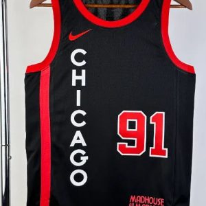 Chicago Bull RODMAN 91 NBA-Basketballtrikot 2023 2024