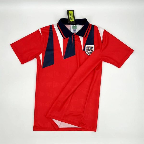 Camisa retrô de futebol da Inglaterra 1992 fora