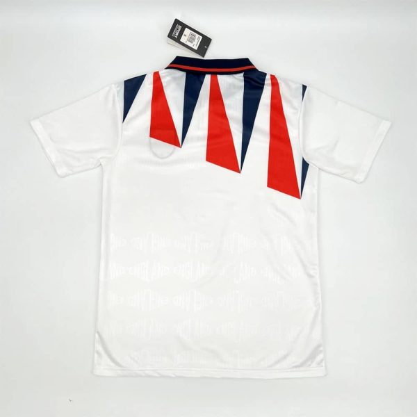 Camisa de futebol retrô da Inglaterra 1992