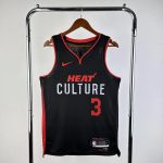 Maillot Miami Heat WADE 3 NBA Basket 2023 2024