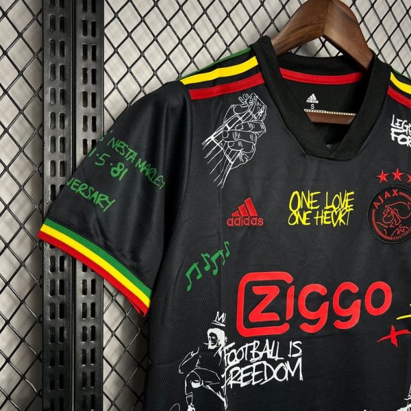 AJAX maillot foot 2021 2022 Bob Marley Concept