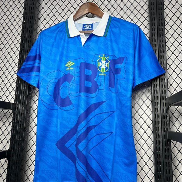 Camisa de futebol retrô do Brasil 1991 1993