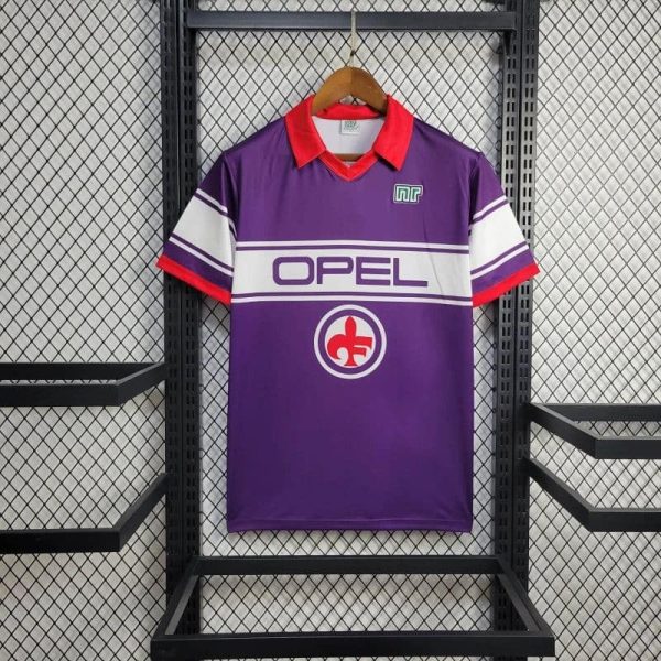 Fiorentina Retro Football Shirt 1984 1985