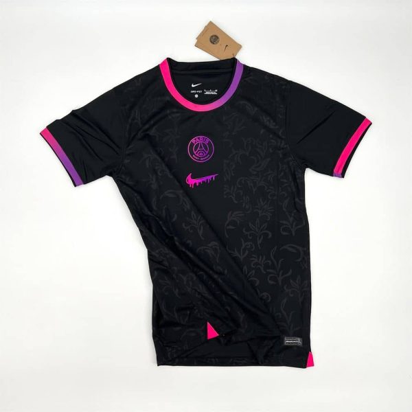 Camiseta de futbol Paris Saint Germain 2024 2025 PSG Concept Negro Rosa