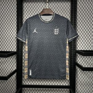 Camisa de futebol conceito Inglaterra Burberry 2024 2025