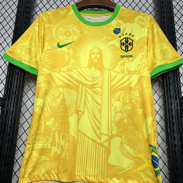 Camisa de futebol conceito Brasil 2024 2025