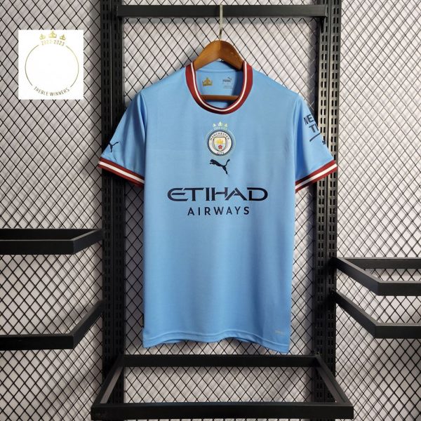 Maglia Manchester City 2022 2023 3 titoli