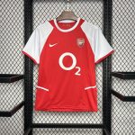 Camisa de futebol Arsenal 2002 2004 Retrô