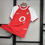 Camisa de futebol Arsenal 2002 2004 Retrô