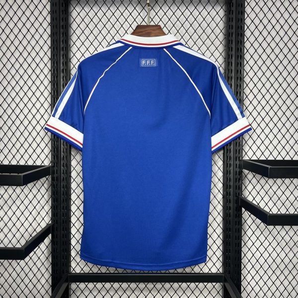 France team retro football jersey 1998