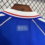 France team retro football jersey 1998