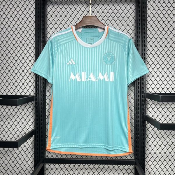 Inter Miami Fußballtrikot 2024 2025 Third Grün Blau Retro-Version