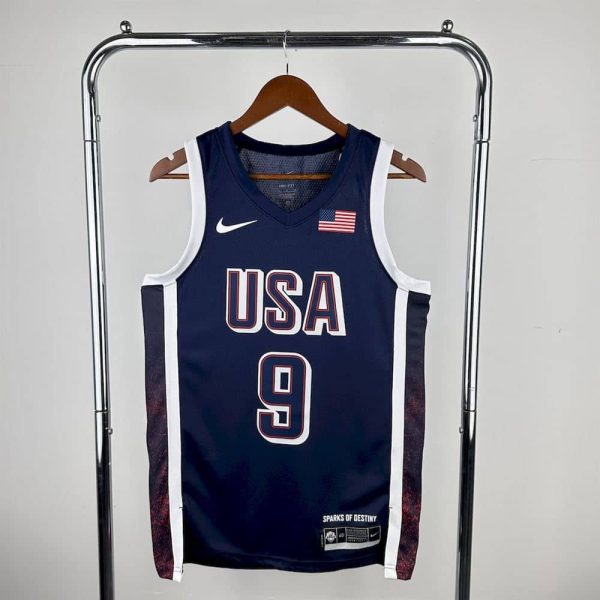 Maillot USA 9 HALIBURTON NBA Basket