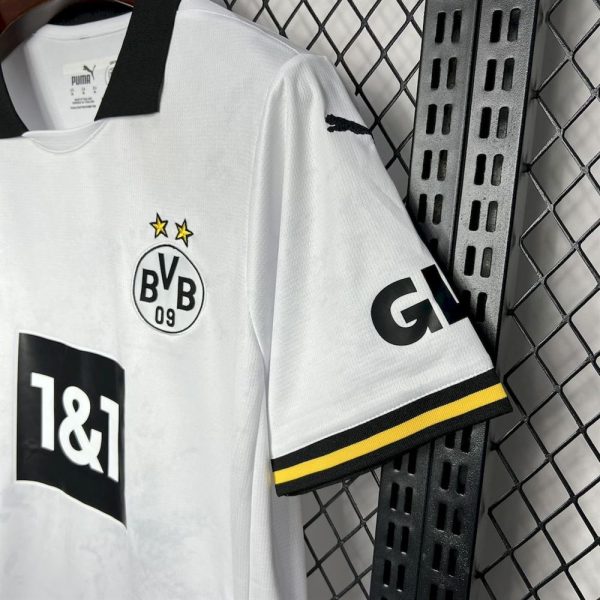 Camisa de futebol Borussia Dortmund 2024 2025 terceira branca