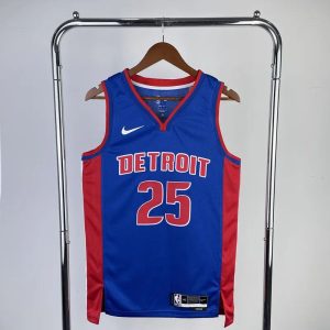 Detroit Pistons PINK 25 NBA Basketball Jersey 2023 2024