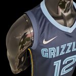 Maillot Memphis Grizzlies 12 Morant NBA Basket