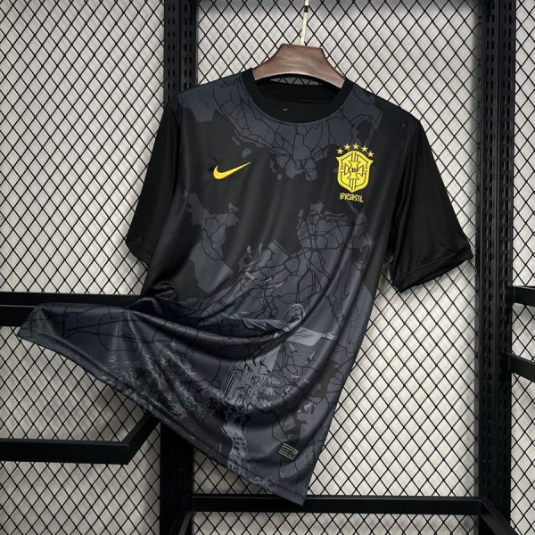 Camisa de futebol conceito Brasil 2024 2025